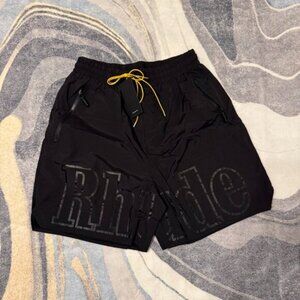 Rhude Black/Black Athletic Shorts Size Large